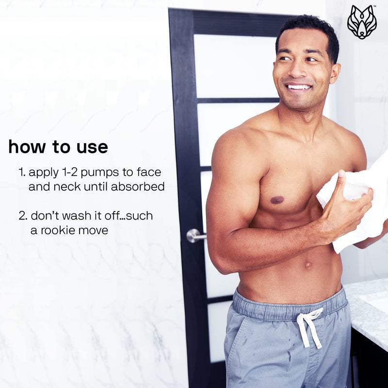 Black Wolf - Menâ€™s Face Moisturizing Gel- 1.7 Fl Oz- Hyaluronic Acid and Aloe Vera Hydrate Your Skin and Leave It Feeling Smoother- Great for Oily Skin- Sulfate, & Cruelty Free, for Dry Skin - Image 5