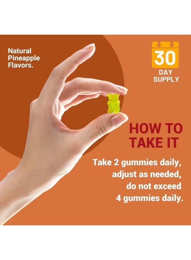 Wins Town جواهر فيتامين E للبالغين - نكهة الأناناس، 60 حبة - Image 4