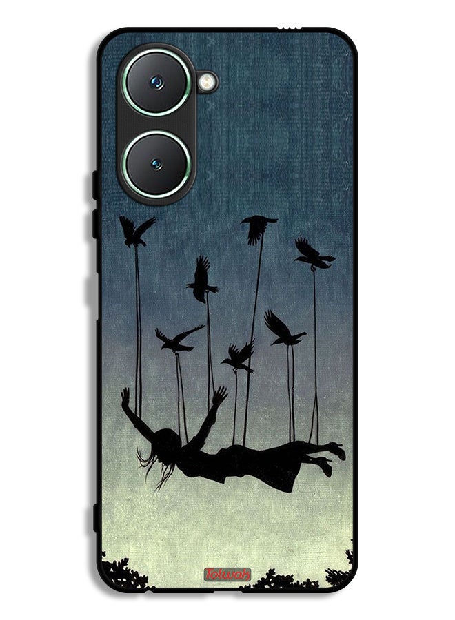 Tolwak Vivo Y18i 4G Protective Case Cover Birds Holding Fallen Girl - Image 1