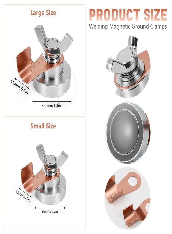 Serplex® Welding Magnetic Ground Clamps - 2 Sizes, Strong Magnet Welding Workpiece Holders for Stable Grounding and Improved Weld Quality - Image 2