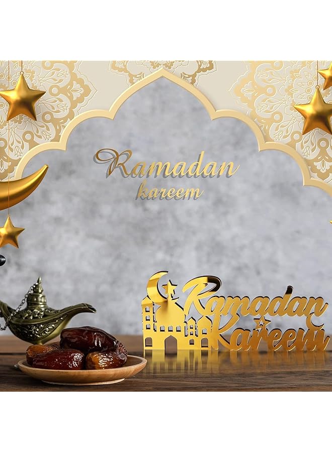 إيروريكس ديكورات رمضان ديكورات طاولات لافتة مبارك لافتة رمضان كريم ديكورات العيد ديكورات المنزل هدايا رمضان لافتة طاولة رمضان - Image 4