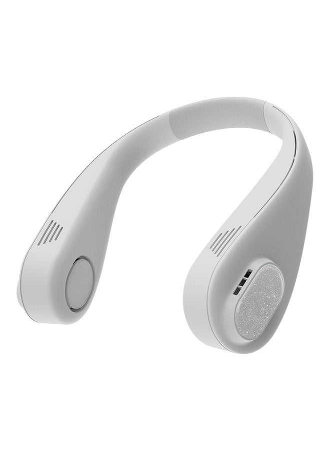 NIBEMINENT Bladeless Neck Hanging Fan White - Image 1