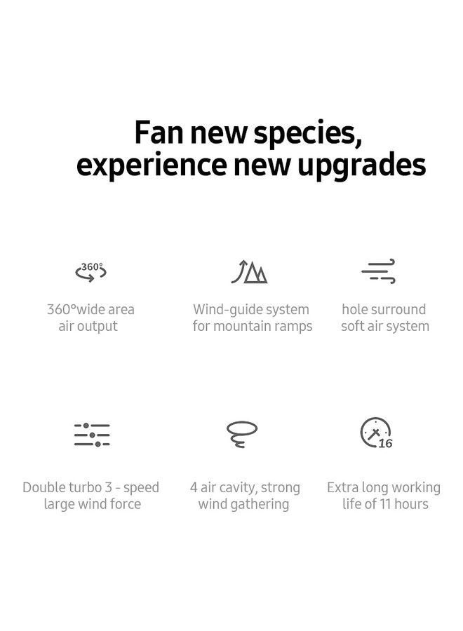 NIBEMINENT Bladeless Neck Hanging Fan White - Image 3