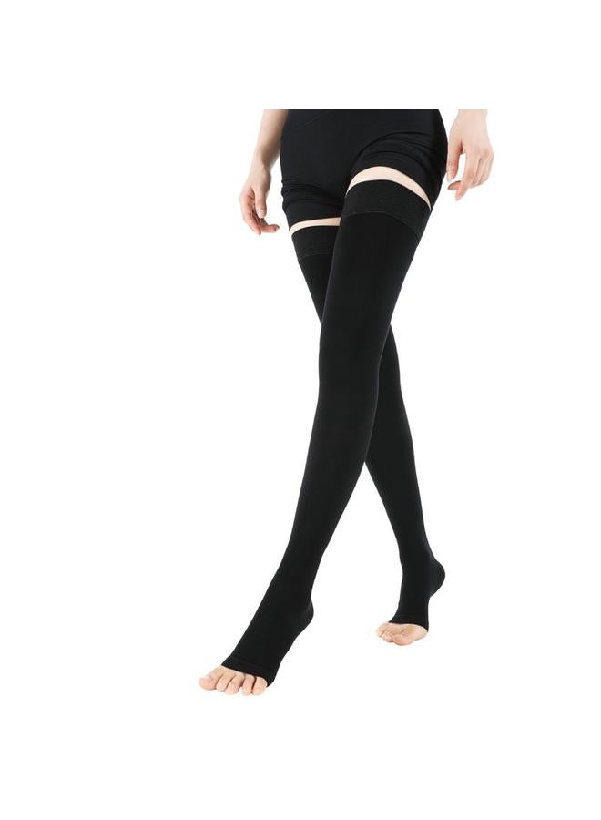 Bluejw Medical Secondary Pressure Stockings Open-toe Health Care Stovepipe Leg Socks Thrombosis Vein Anti-varicose Stretch Socks For Pregnant Women  - Image 3