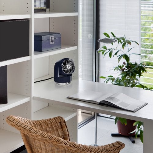 Vornado Flippi V6 Compact Air Circulator Fan, Quiet Portable Travel Fan for Desk or Bedroom, Adjustable Head, 2 Speeds, Midnight - Image 5
