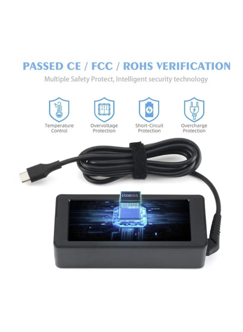 تيك شاحن USB-C 65 وات ليلوفو ديل سامسونج اتش بي كروم بوك نوع C محول التيار المتردد لابتوب USB-C - Image 2