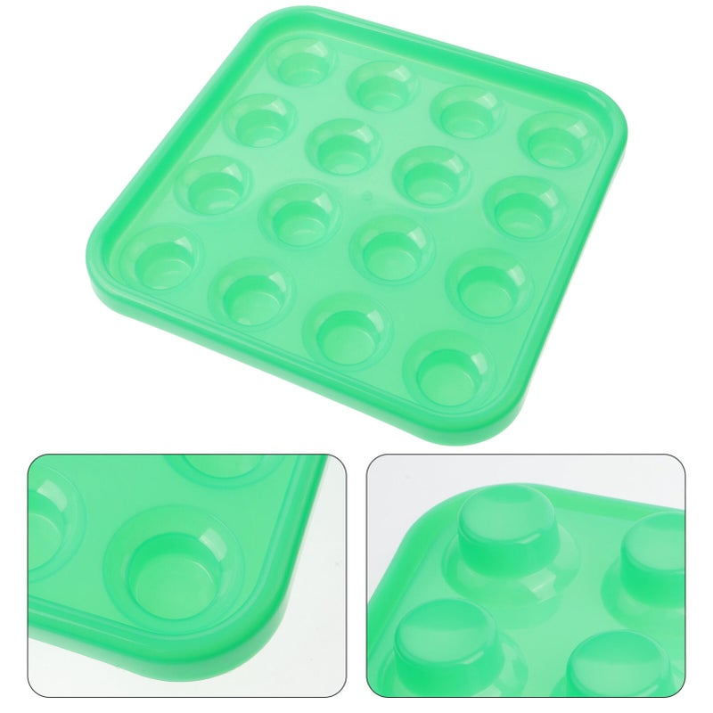Green Billiard Ball Storage Tray Carrying Case For 16 Regulation Size Pool Balls - Image 5