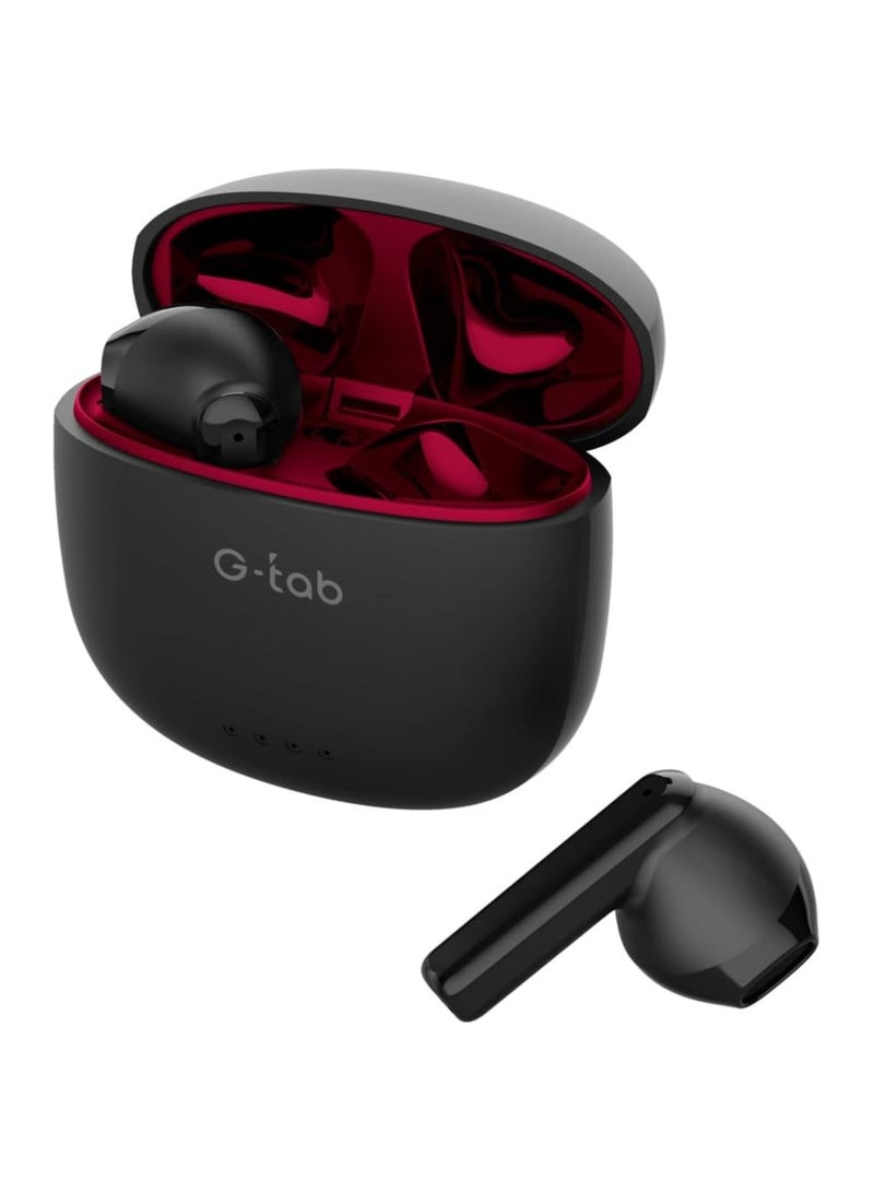 G-Tab X5 Bluetooth V5.3 Wireless Earbuds With Dual Mic, Large Battery, Hifi Sound, Type C Fast Charging Port - Image 1
