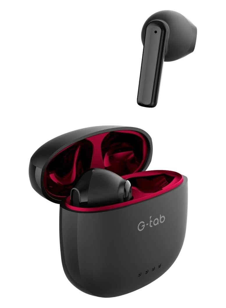 G-Tab X5 Bluetooth V5.3 Wireless Earbuds With Dual Mic, Large Battery, Hifi Sound, Type C Fast Charging Port - Image 2