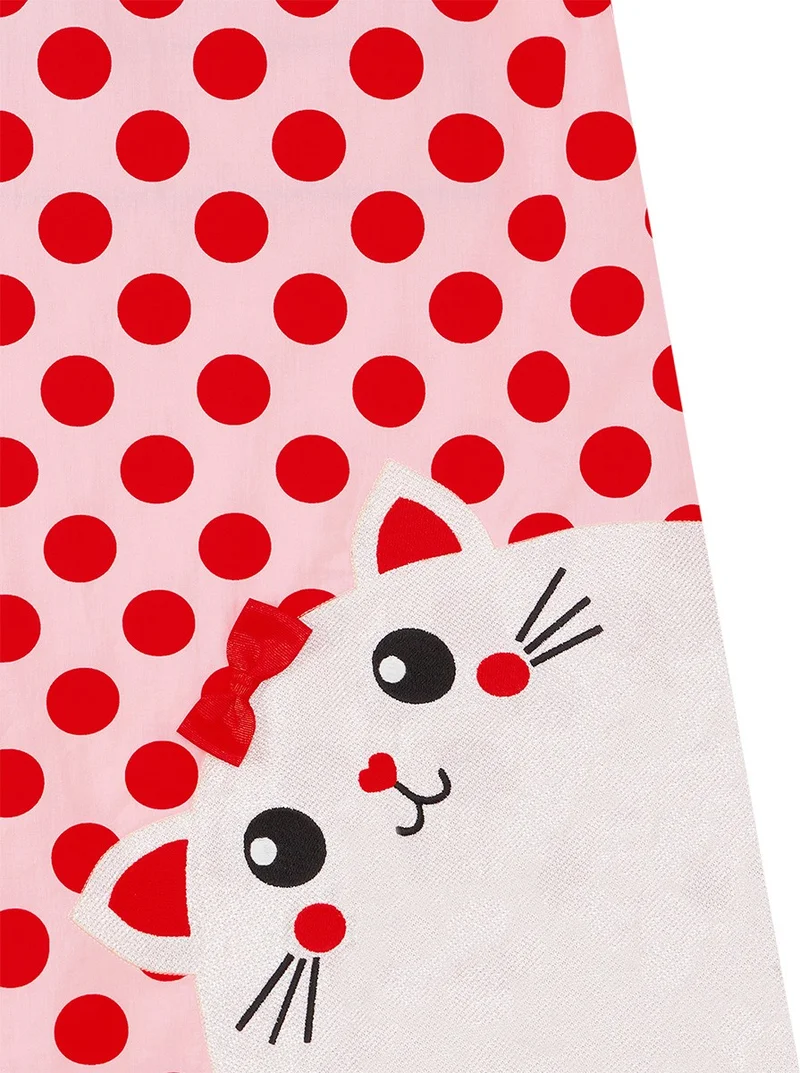 Denokids Polka Dot Kitty Dress