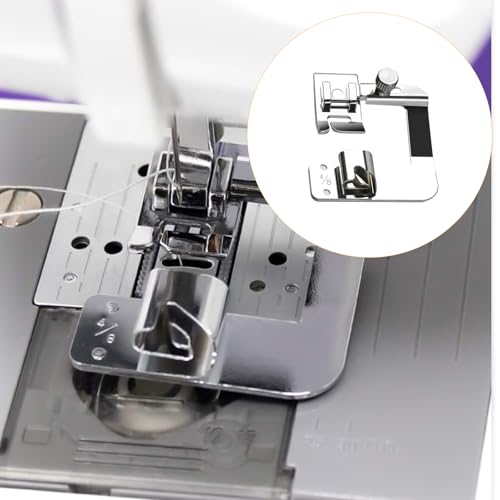 ANYQOO 3 Sizes Rolled Hem Pressure Foot Sewing Machine Presser Foot Hemmer Foot Set (1/2 Inch, 3/4 Inch, 1 Inch) for Singer, Brother, Janome and Other Low Shank Adapter (Rolled Hem Presser Feet) - Image 4