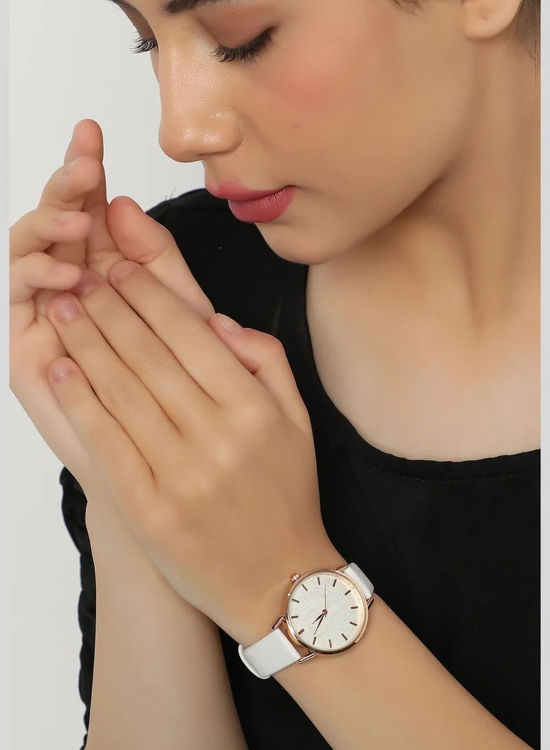 Haute Sauce Leather Strap Analog Watch
