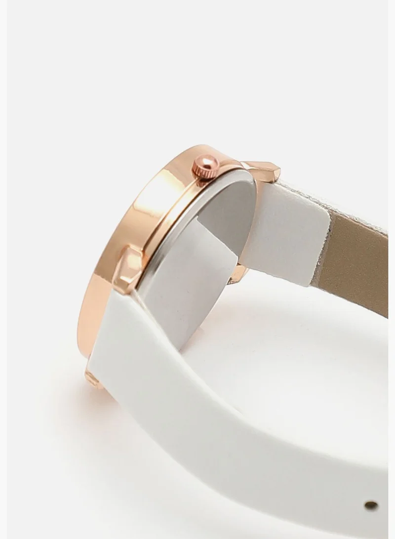 Haute Sauce Leather Strap Analog Watch