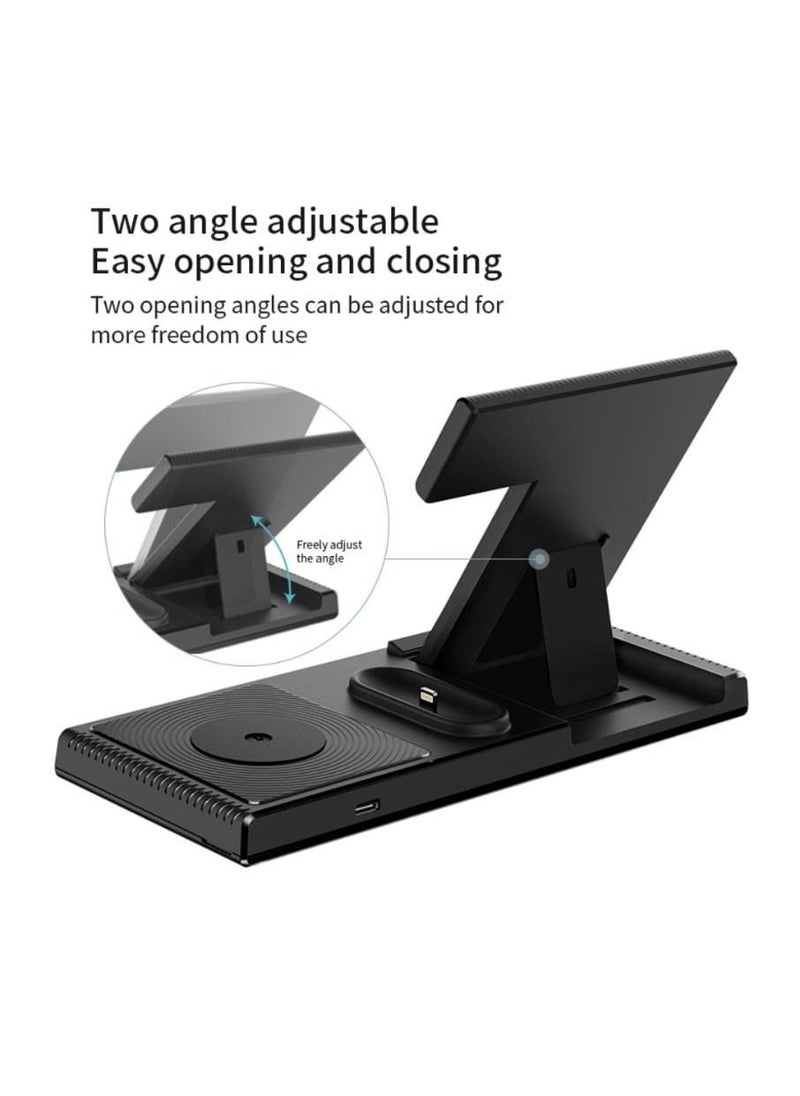 Yesido - 18W 4-in-1 Fast Charging Folding Wireless Adapter For Apple Devices - DS13 - Image 1