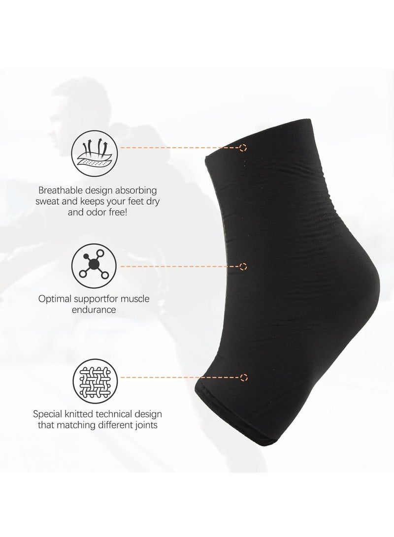 Reusable Ice Pack Ankle Wrap, Hot  Cold Therapy Compression Sleeve, Suitable for Achilles Tendonitis, Plantar Fasciitis, Sprains, Swelling, and Pain Relief (Single Pack) - Image 3