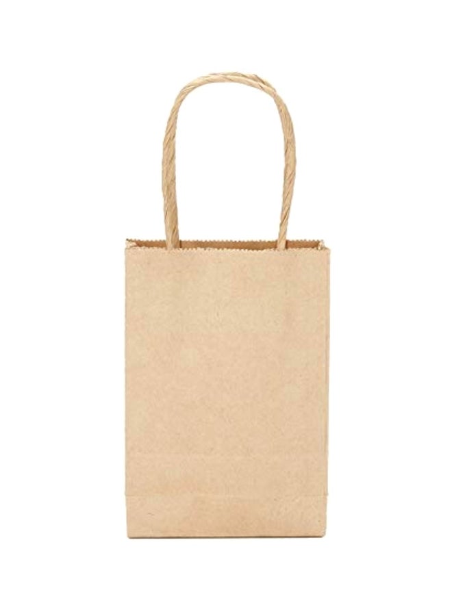 10-Piece Value Pack Paper Bags Beige - Image 2
