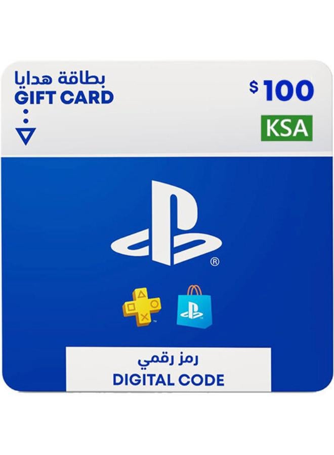 PlayStation Store DIgital Code Gift Card - KSA 100 USD