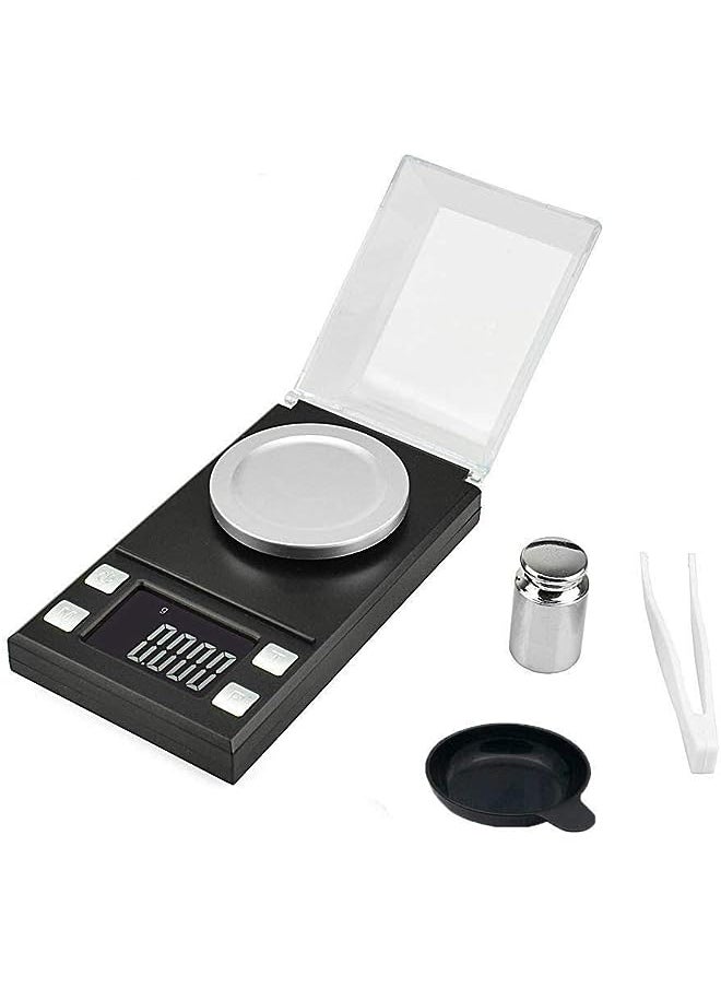 PROMASS - Digital Milligram Jewelry Scale 50g / 0.001g Reloading,High-Precision Pocket Scale,Tare & PCS Function, LCD Display with Calibration Weights and Batteries - Image 1