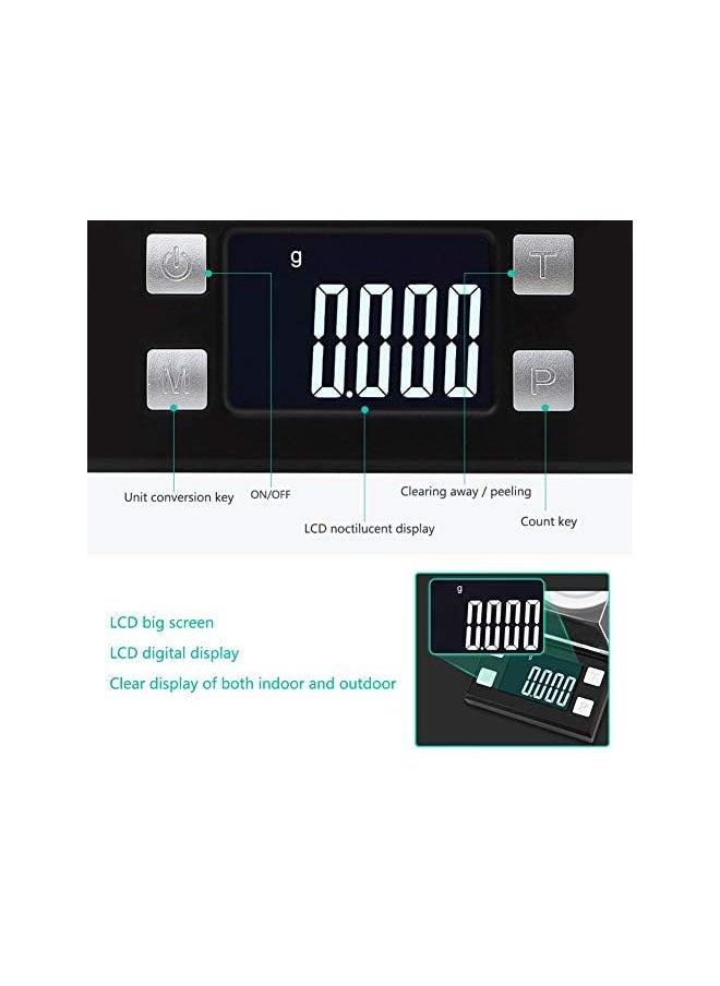 PROMASS - Digital Milligram Jewelry Scale 50g / 0.001g Reloading,High-Precision Pocket Scale,Tare & PCS Function, LCD Display with Calibration Weights and Batteries - Image 1