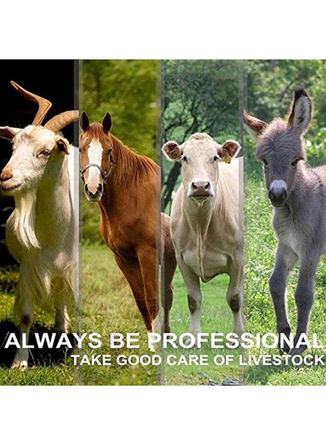 جيرزون مجموعة قص شعر الخيل الكهربائية للعناية بالحيوانات للخيول والماعز والمهر والماشية، 1000 واط، 6 سرعات، مقص احترافي للخيول، مع ملحقات وصندوق أدوات - Image 4