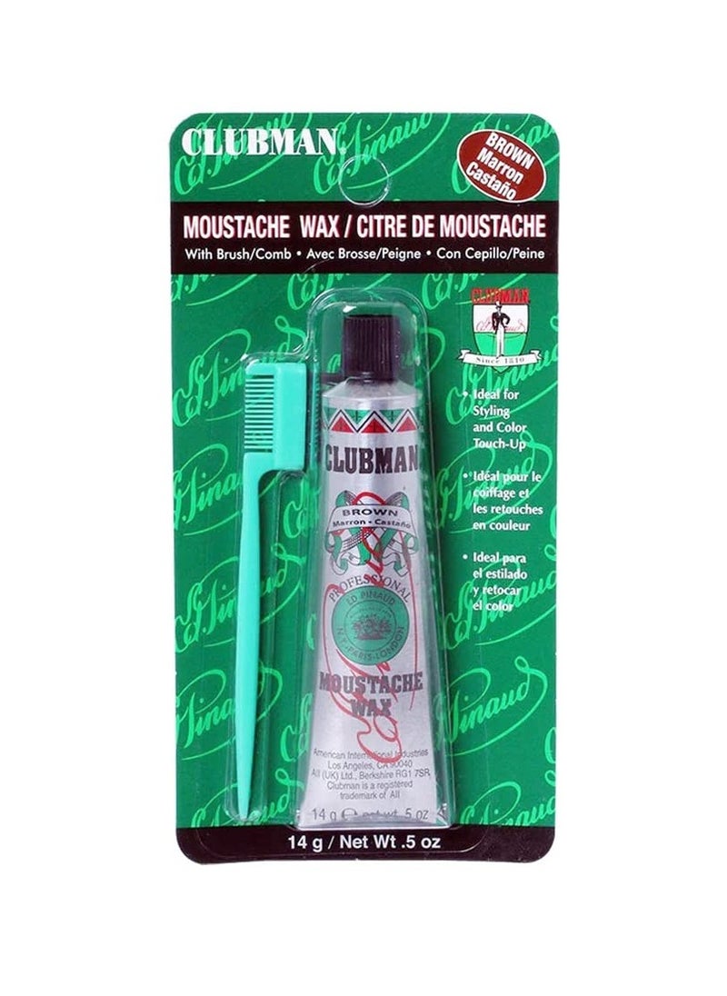 Clubman - Aii Clubman Pinaud Clubman Moustache Wax, Brown - 1 Each, 1count - Image 1