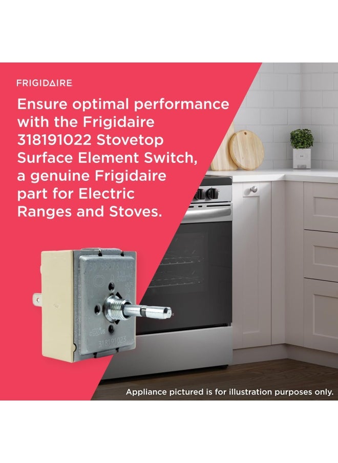 FRIGIDAIRE 318191023 Surface Element Switch White  - Image 5