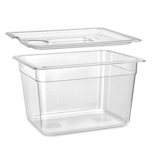 HOMENOTE Sous Vide Container 12 Quart With Lid,BPA Free Complete Accessories For Anova and Most Sous Vide Cookers,Anova Container Kit - Image 1
