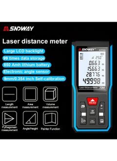 Portable Handheld Digital Laser Distance Meter 50m Measure Infrared Rangefinder USB Rechargeable Laser Range Finder Tape Area Volume Measurement with Angle Indication - pzsku/Z9246632C68C8E2866301Z/45/_/1723687774/920a3c02-7663-443b-83c2-fc6d1a75b1dc