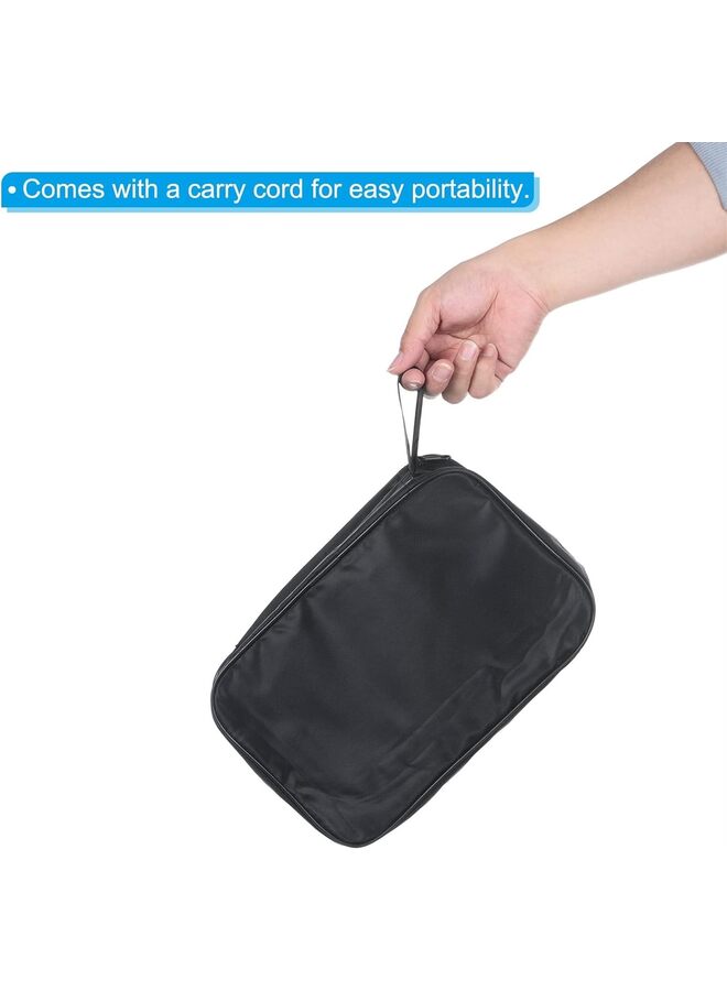 LAMAY 2pcs Ping Pong Paddle Case, Table Tennis Racket Case Soft Cover Container Bag for Sports Accessories, Black - Image 3