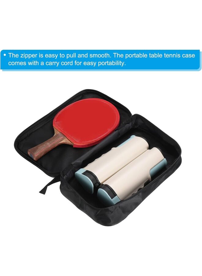 LAMAY 2pcs Ping Pong Paddle Case, Table Tennis Racket Case Soft Cover Container Bag for Sports Accessories, Black - Image 5