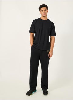 Styli Oversized T-Shirt and Slogan Print Joggers Training Set  - Image 2