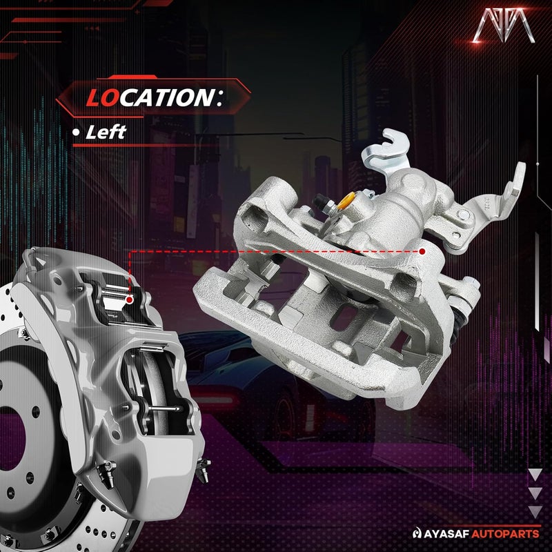 MAYASAF 18B5002 Rear Left Brake Caliper Assembly with Hardware for Lincoln, Ford, and Mazda - Image 2