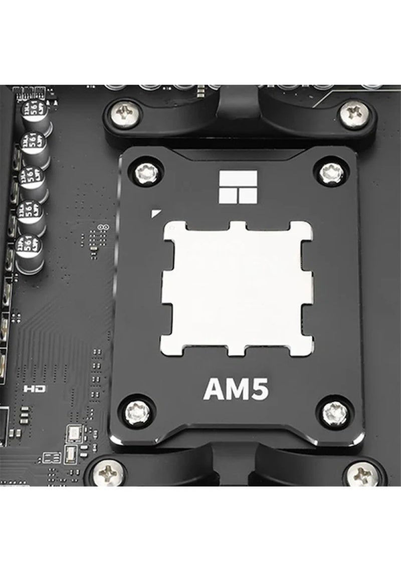 AM5 CPU Cooling Chassis Red Aluminum Alloy Anodized Finish - Full-Coverage Mounting No-Residue Installation Precision Positioning Frame for AMD AM5 Processor Installation - Image 5
