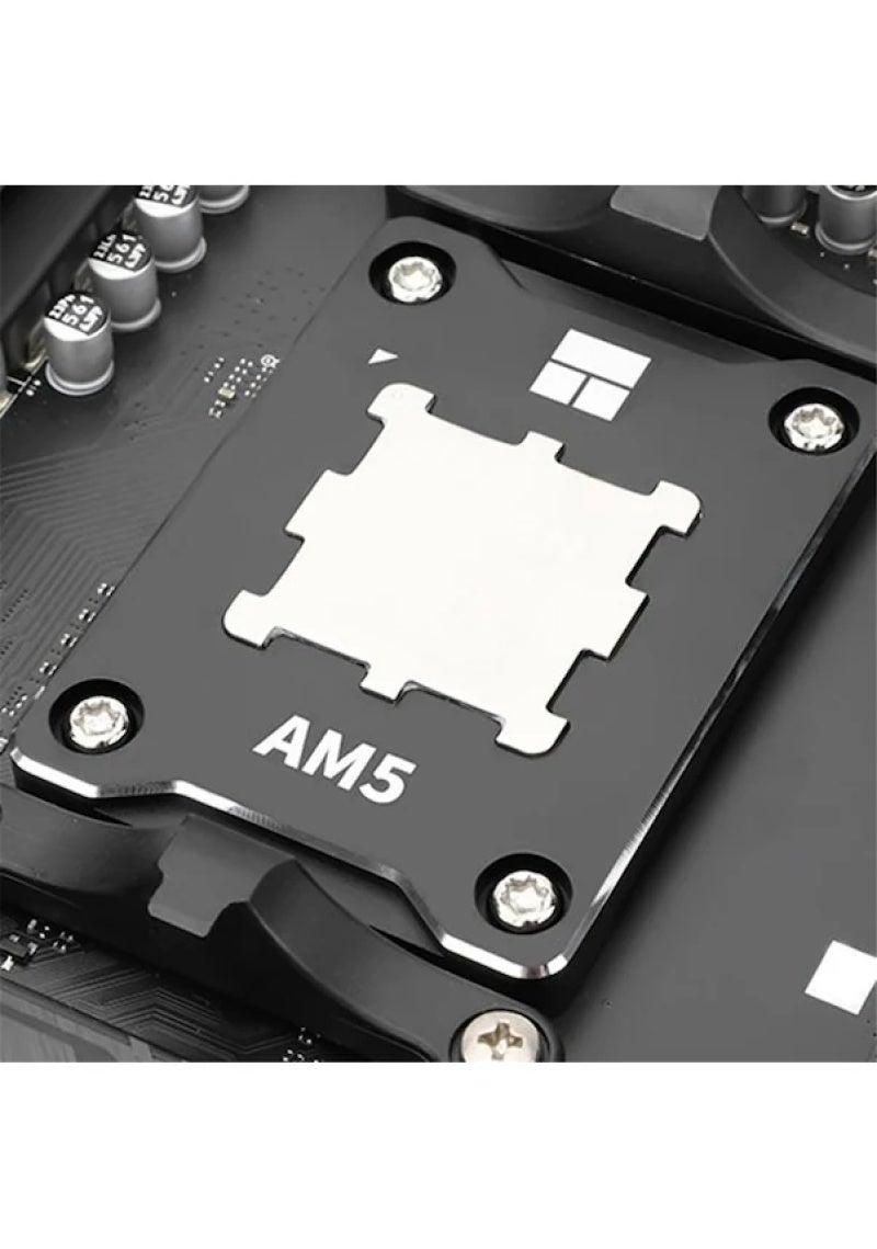 AM5 CPU Cooling Chassis Red Aluminum Alloy Anodized Finish - Full-Coverage Mounting No-Residue Installation Precision Positioning Frame for AMD AM5 Processor Installation - Image 4