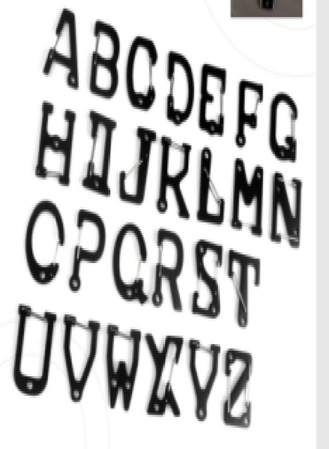 A-Z Initials Letter Keychain with AirTag Case,Key Rings for Men Women Girls Purse Handbags,Car Keychain,Bag Charm Skyfox - Image 2
