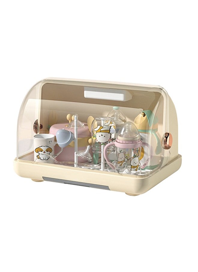 Soft Touch Baby Bottle Dryer Rack With Removable Water Tray Nursing Baby Bottle Storage Box Countertop Rack For Toddler Bottles And Storage Box  - Image 2
