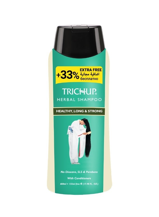 TRICHUP Herbal Shampoo Healthy. Long & Strong 400ml+132ml free - Image 1