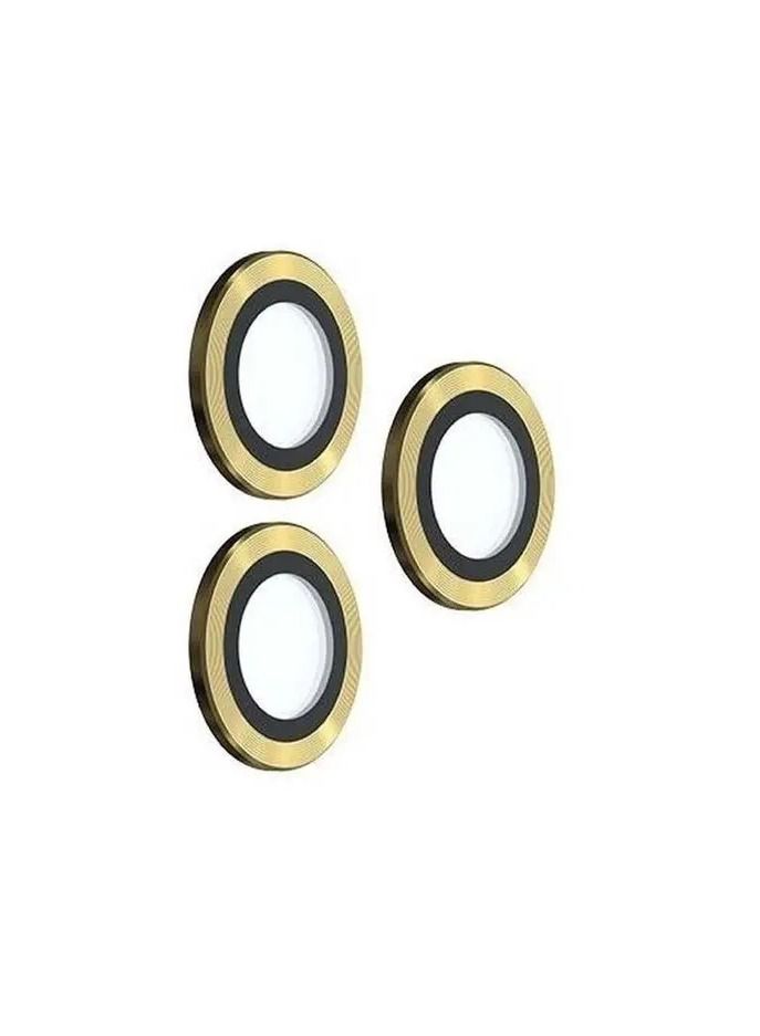 devia Peak Series Camera Lens Protector (3pcs) for iPhone 14 Pro / 14 Pro Max - Gold