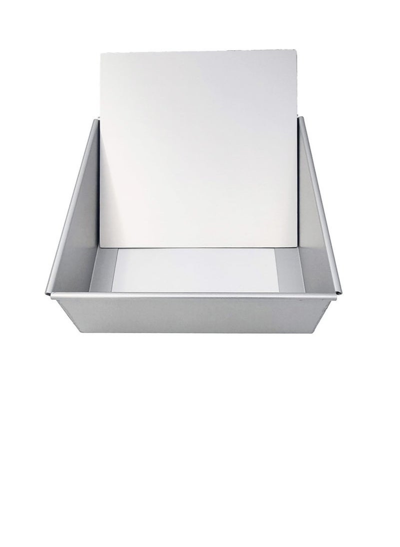 Arabest Square Pan for Brownie Cake Size 8 Inches with Removable Bottom  - Image 1
