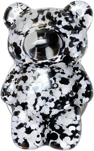 Luhaomisky 1Pc Multicolor Bear Phone Grip Tok Folding Bracket Mobile Phone Finger Holder Mobile Phone Cartoon Foldable Epoxy SequinsCute B 3D Ear Shaped for Desktop Mobile Phone Cell Phones and Accessories - Image 4