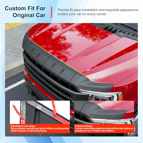 powoq Hood Protector Compatible with 20212026 Ford F150 Deflector Upgraded TPE Shield Hood Deflector Replacement for 20212026 Ford F150 Accessories - Image 3