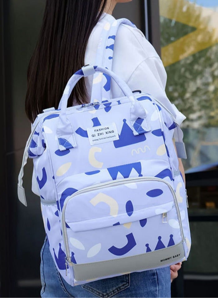 Large Capacity Water-Proof Printed Mommy Portable Maternity Diaper Backpack Bag With Stroller Strap Lightweight Multifunctional Durable Comfortable Diaper Bag for mommy - Image 2