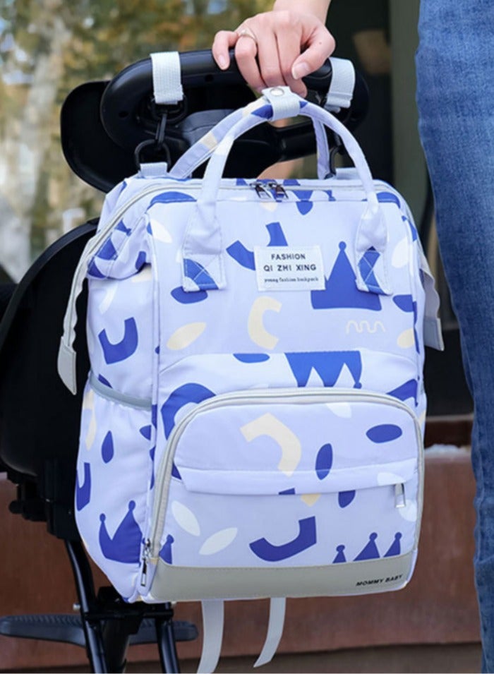 Large Capacity Water-Proof Printed Mommy Portable Maternity Diaper Backpack Bag With Stroller Strap Lightweight Multifunctional Durable Comfortable Diaper Bag for mommy - Image 3