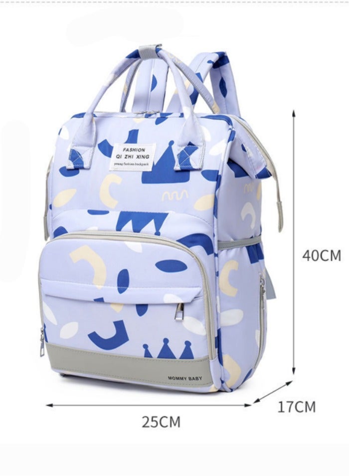 Large Capacity Water-Proof Printed Mommy Portable Maternity Diaper Backpack Bag With Stroller Strap Lightweight Multifunctional Durable Comfortable Diaper Bag for mommy - Image 4
