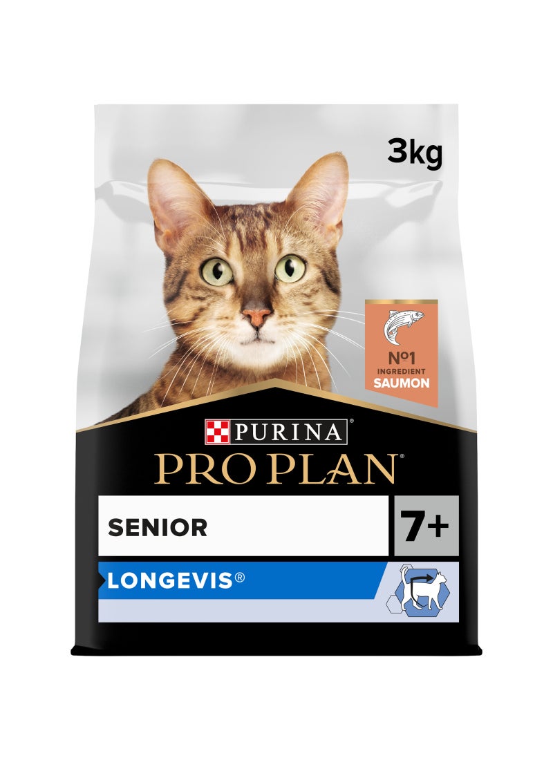 Purina Pro Plan طعام قطط جاف لذوي الخبرة 7+ مع السلمون - Image 1
