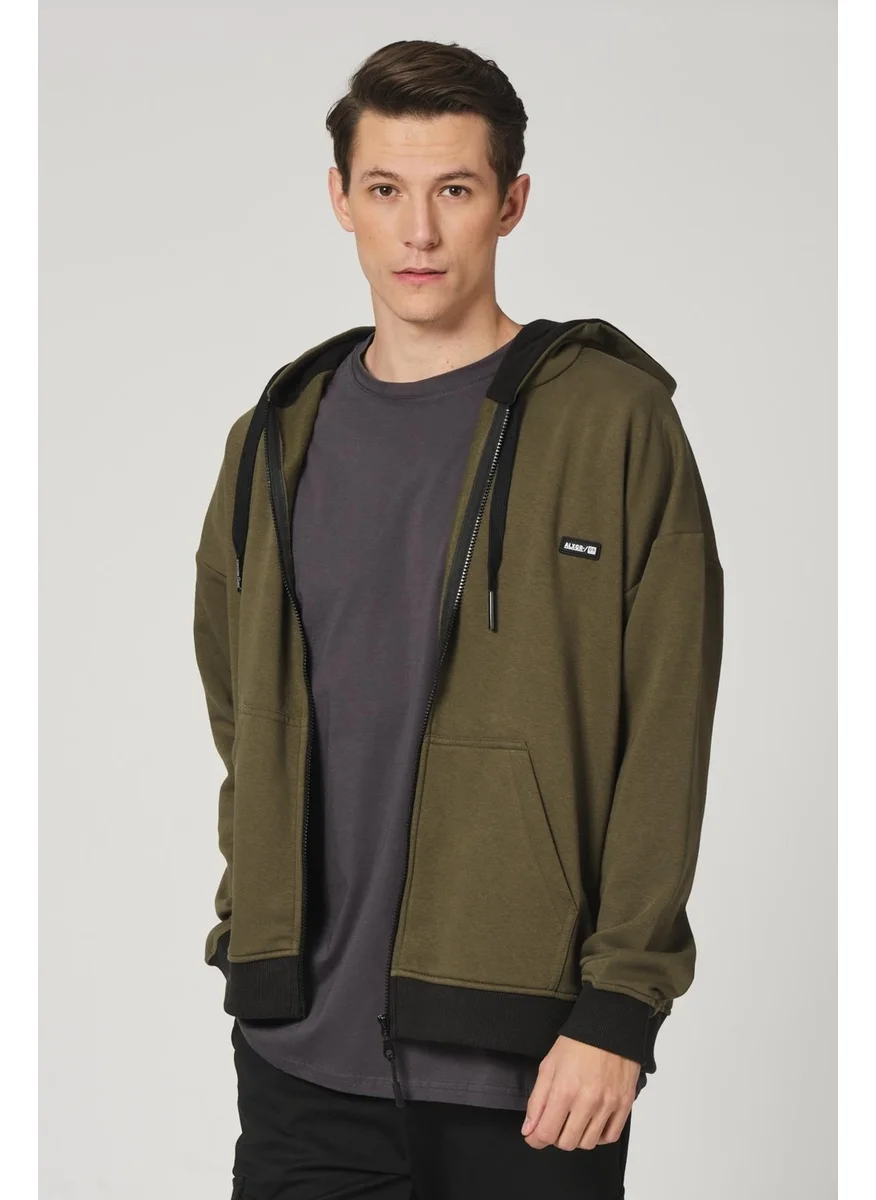 الكسندر جاردي Alexandergardı Zippered Hoodie Sweatshirt (UN-501403)