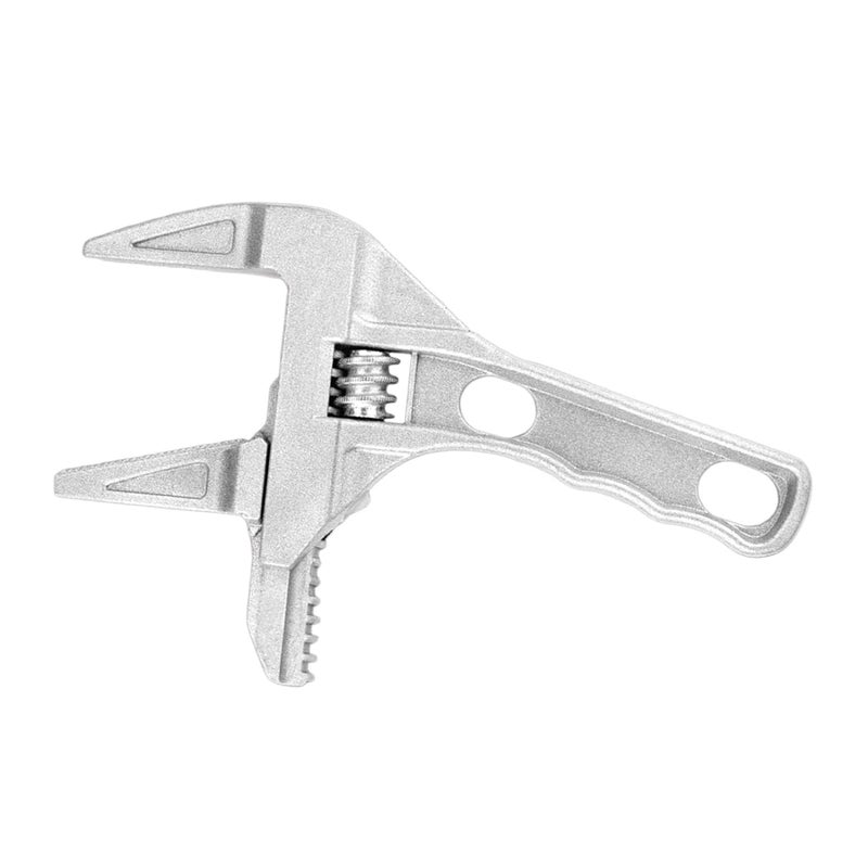 RASOFAB Zwerlin Adjustable Wrench Spanner Reversible Jaw Pipe Wrench, Self-gripping angled teeth grip pipe, Wide Jaw ZwerlinOpenings Short Shank Wrench Repair Tool - Image 1