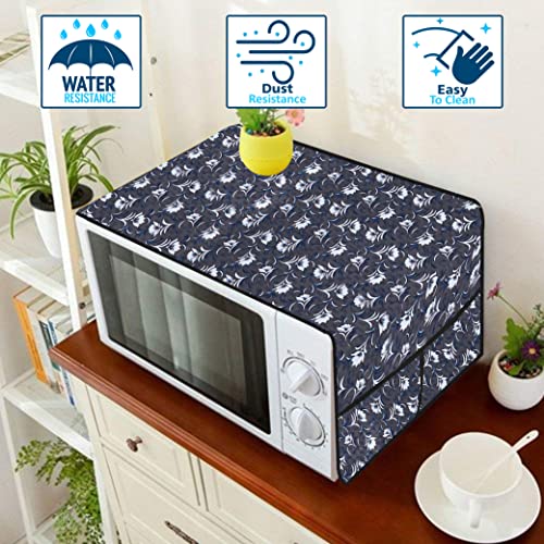 Wings Star Oven Top Cover for IFB 25 Litre Convection Microwave Oven (25BC4 Black) - Microwave Top Cover with 4 Utility Pockets and 1 Oven Handle Cover KUM05 - Image 5