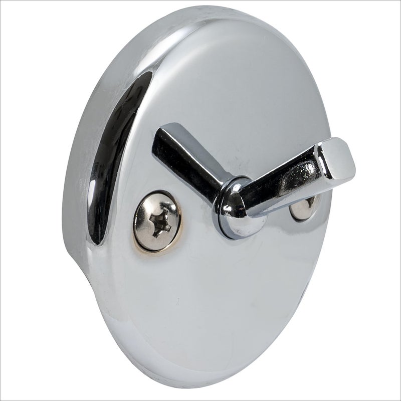EZFLO 35243 Trip Bathtub Face Plate with Screws Chrome Replacement Bath Overflow faceplate with Lever 225 x 325 x 325 Inches