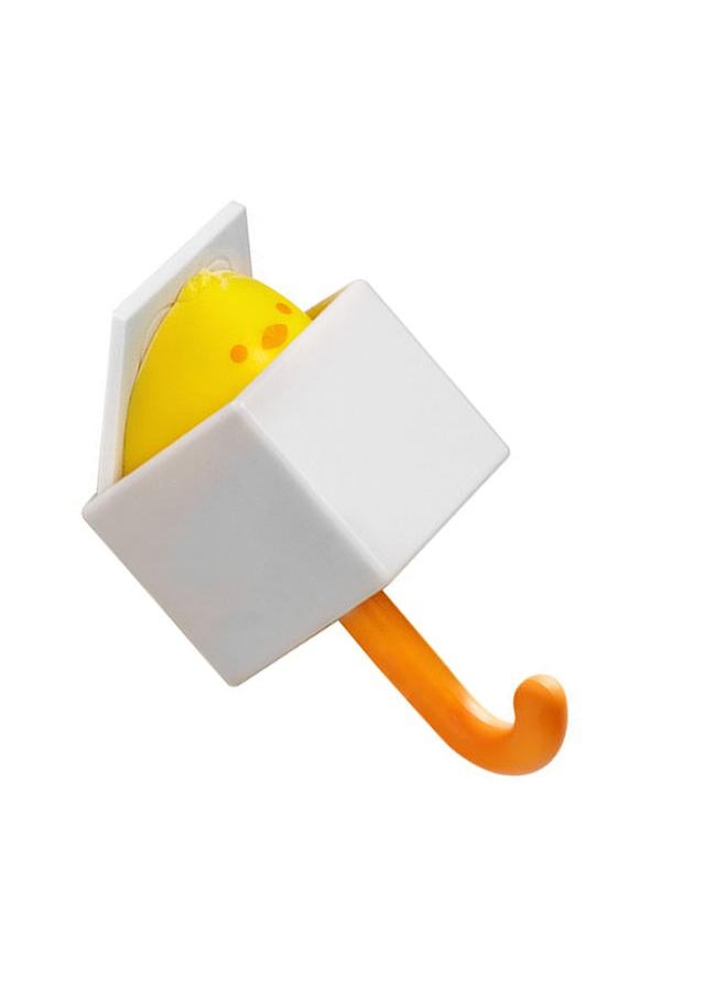 Thoraya Wall Hook Cute Creative ABS 3.3lb Load Bearing Multifunctional Adhesive Hook for Coat Key Little Yellow Chicken  - Image 2